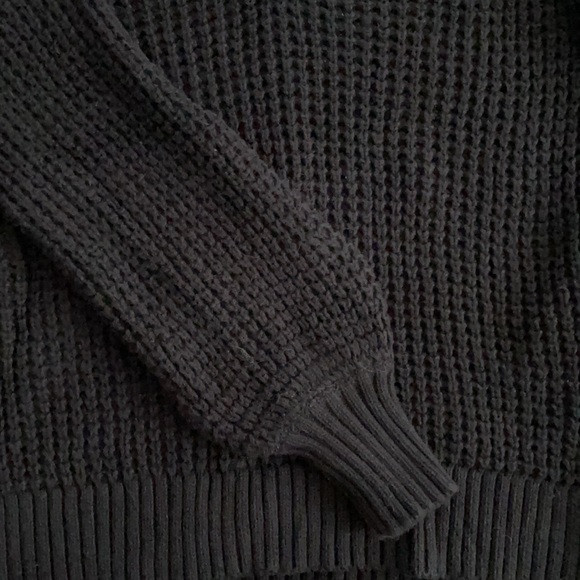 Black J. Crew chunky knit sweater - Picture 3 of 3